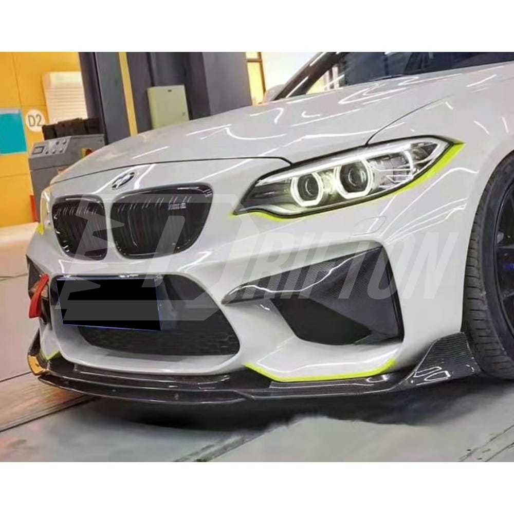 BP Style Carbon Fiber Front Lip For BMW F87 M2 M2C 2016-2019