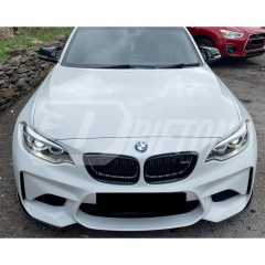 MP Style Carbon Fiber Front Splitter For BMW F87 M2 M2C 2016-2019