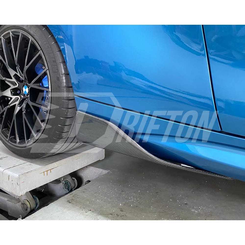 MP Style Carbon Fiber Side Skirt Splitter For BMW F87 M2 M2C 2016-2019