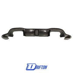 Drifton Style Dry Carbon Fiber Rear Diffuser With Light For BMW F87 M2 M2C 2016-2019