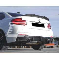PSM Style Carbon Fiber Rear Spoiler Trunk Wing For BMW F87 M2C 2016-2019