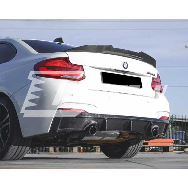 PSM Style Carbon Fiber Rear Spoiler Trunk Wing For BMW F87 M2C 2016-2019