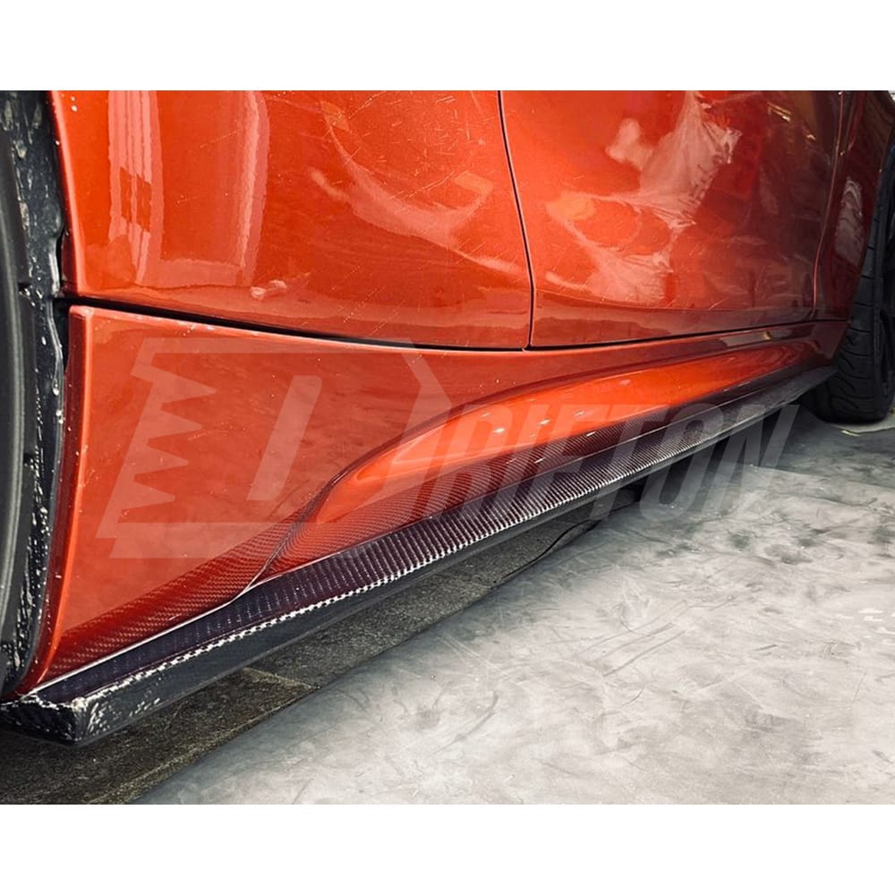 3D Style Matt Finished Carbon Fiber Side Skirt For BMW F87 M2 M2C 2016-2019