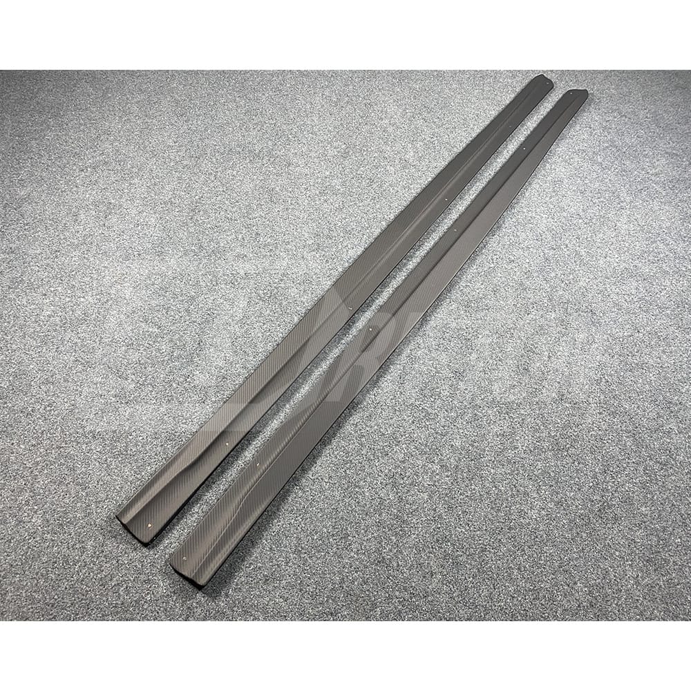 3D Style Matt Finished Carbon Fiber Side Skirt For BMW F87 M2 M2C 2016-2019