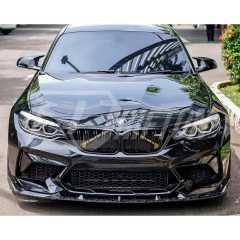 3D Style Carbon Fiber Front Lip For BMW F87 M2C 2016-2019