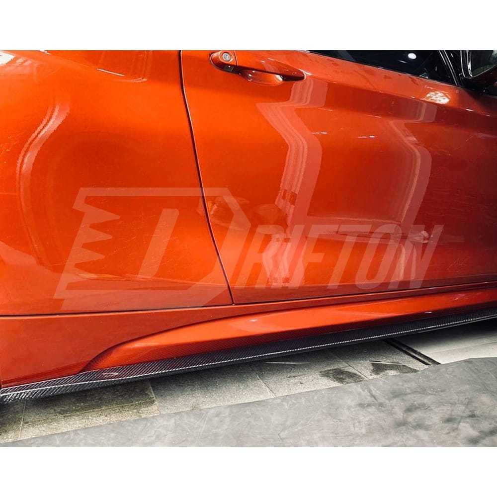3D Style Matt Finished Carbon Fiber Side Skirt For BMW F87 M2 M2C 2016-2019
