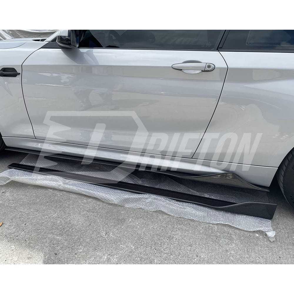 MK Style Dry Carbon Fiber Side Skirt For BMW F87 M2 M2C 2016-2019