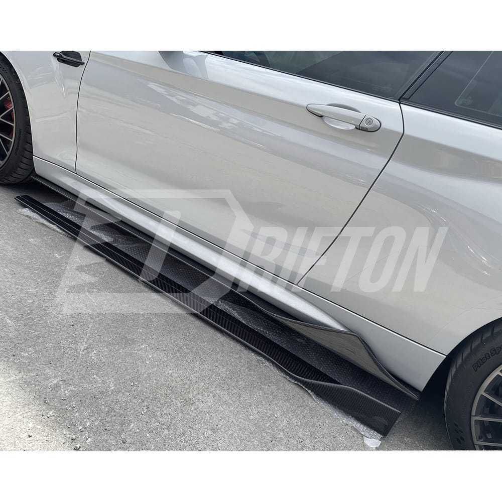 MK Style Dry Carbon Fiber Side Skirt For BMW F87 M2 M2C 2016-2019