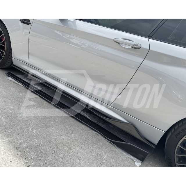 MK Style Dry Carbon Fiber Side Skirt For BMW F87 M2 M2C 2016-2019