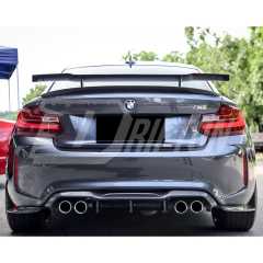 Paktechz Style Carbon Fiber Rear Bumper Canards For BMW F87 M2 2016-2019
