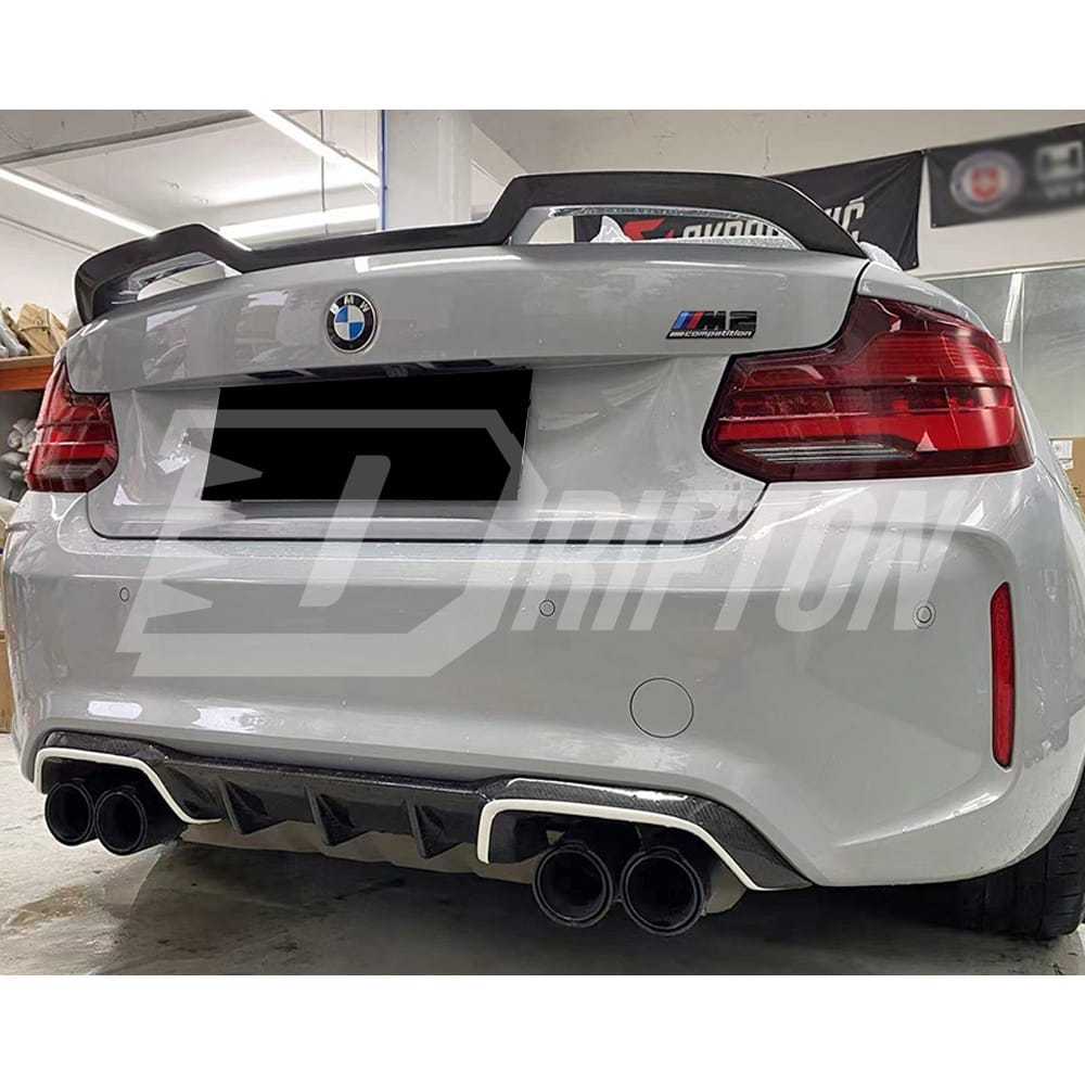 Vorsteiner Style Carbon Fiber Rear Spoiler Trunk Wing For BMW F87 M2 M2C 2016-2019