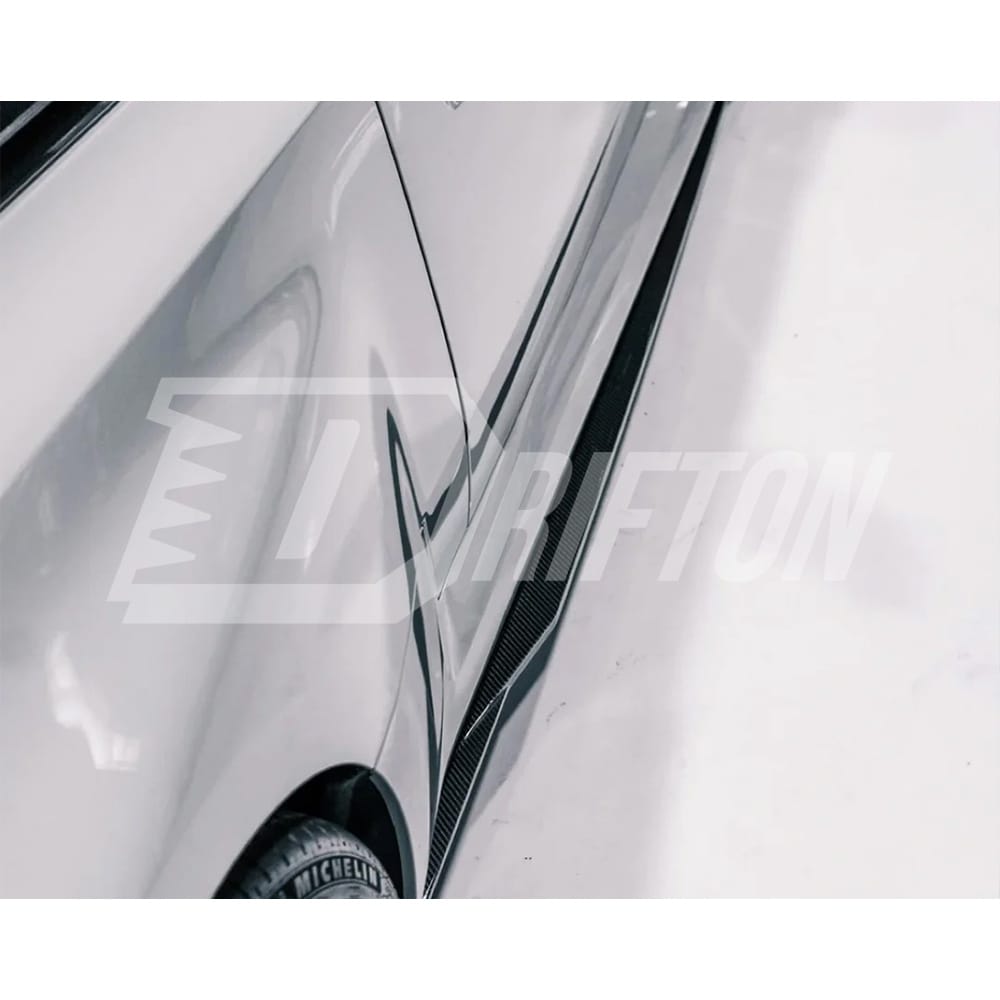R44 Style Dry Carbon Fiber Side Skirt For BMW G87 M2 2023-Present