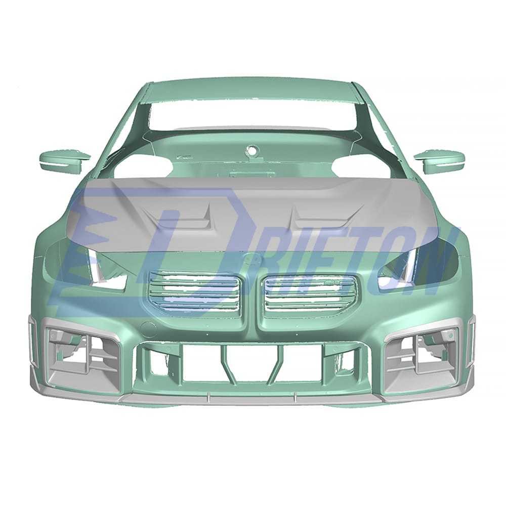 Paktechz Style Dry Carbon Fiber Front Side Canards For BMW G87 M2 2023-Present