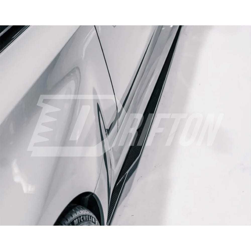 R44 Style Dry Carbon Fiber Side Skirt For BMW G87 M2 2023-Present