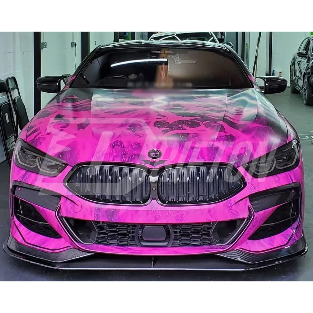 AC Style Carbon Fiber Front Lip For BMW 8 Series G14 G15 G16 2018-2022