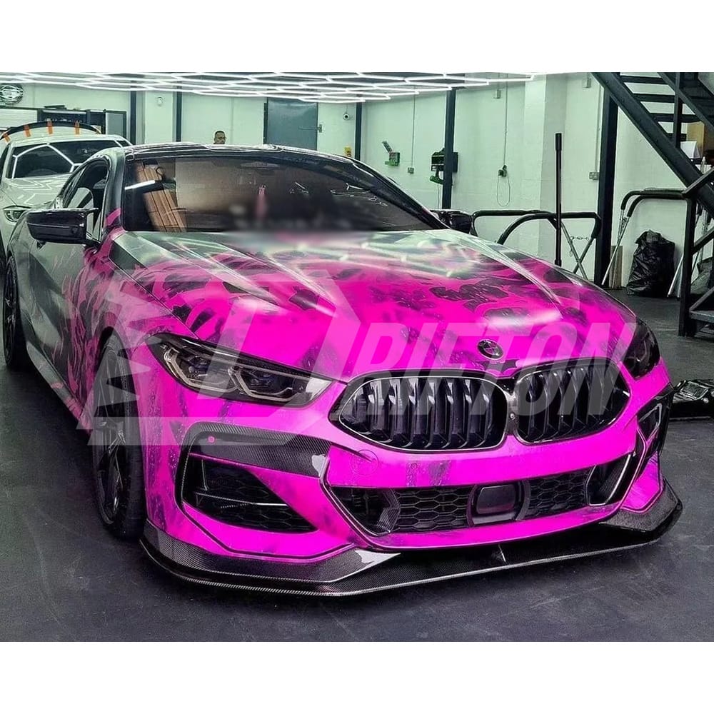 AC Style Carbon Fiber Front Lip For BMW 8 Series G14 G15 G16 2018-2022