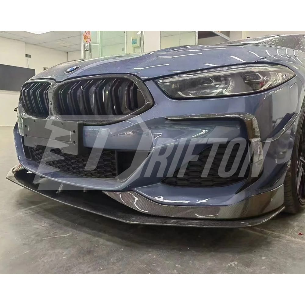 AC Style Carbon Fiber Front Lip For BMW 8 Series G14 G15 G16 2018-2022