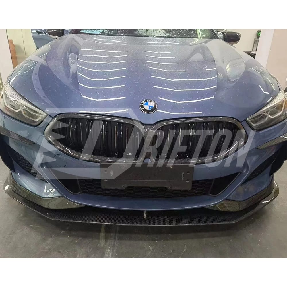 AC Style Carbon Fiber Front Lip For BMW 8 Series G14 G15 G16 2018-2022