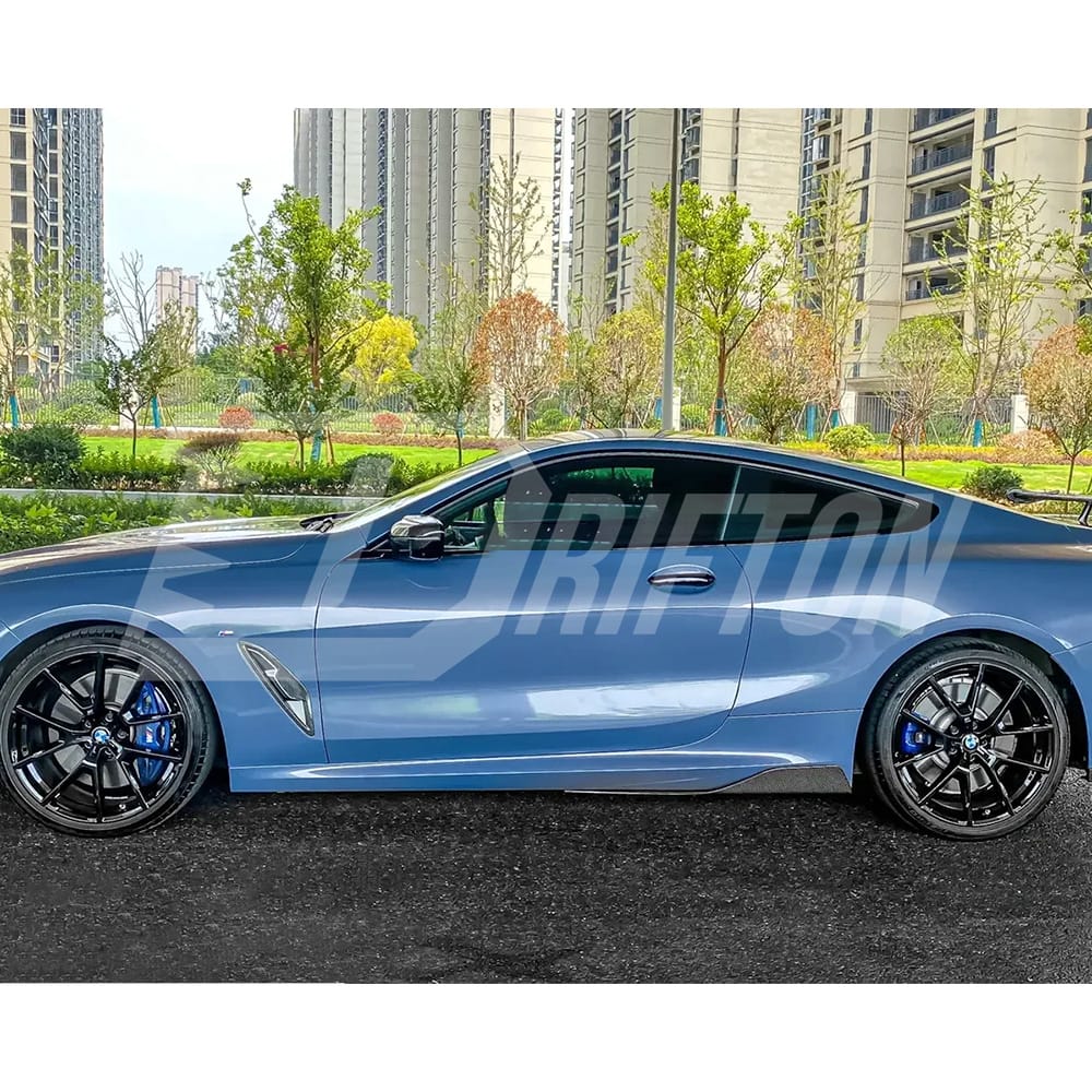 AC Style Carbon Fiber Side Skirt Splitter For BMW 8 Series G14 G15 2018-2022