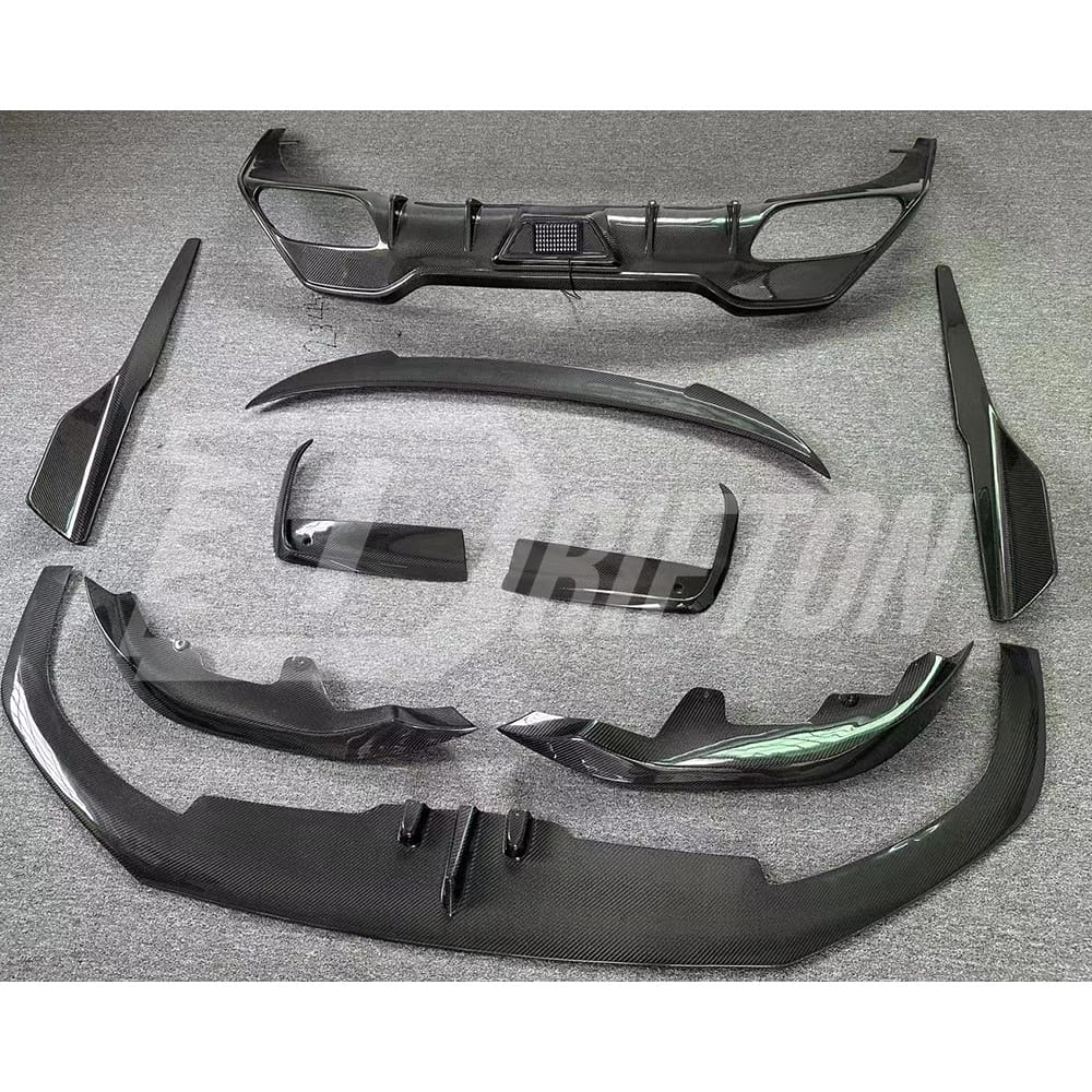 AC Style Carbon Fiber Side Skirt Splitter For BMW 8 Series G14 G15 2018-2022
