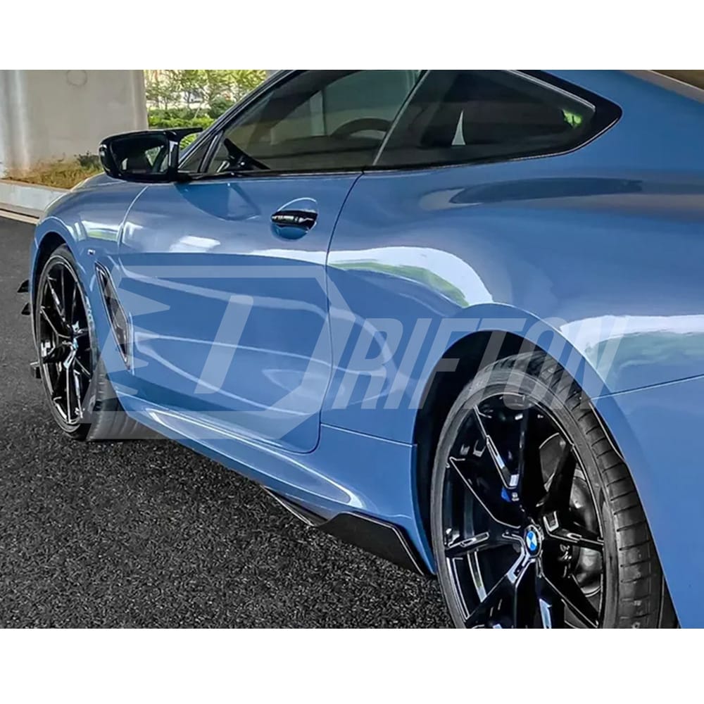 AC Style Carbon Fiber Side Skirt Splitter For BMW 8 Series G14 G15 2018-2022
