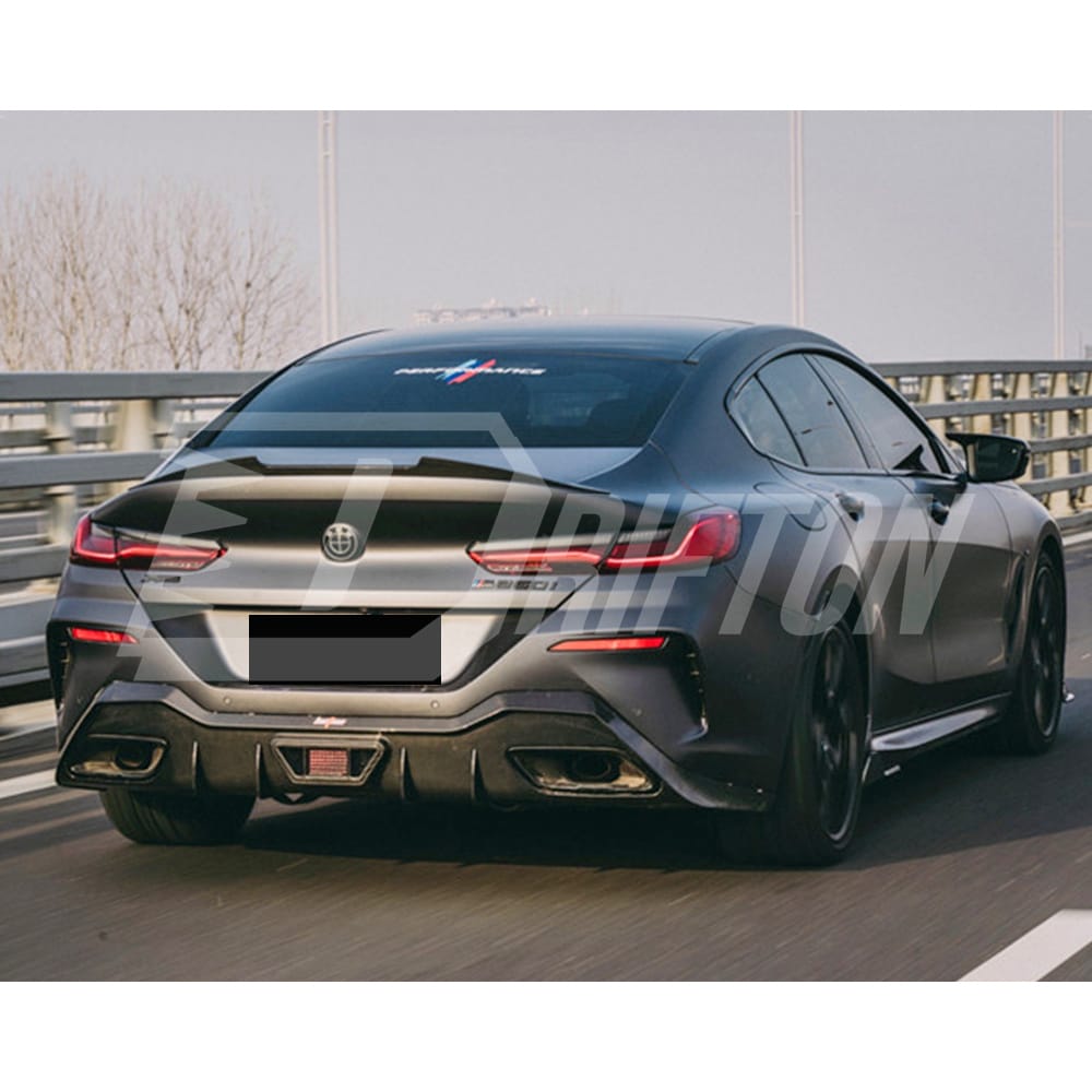 AC Style Dry Carbon Fiber Trunk Spoiler Rear Wing For BMW 8 Series G14 2018-2022