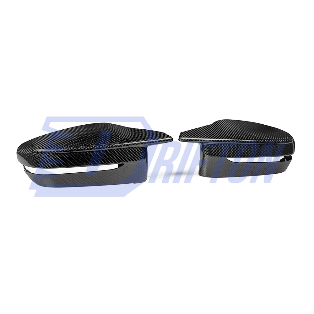 M4 Style Dry Carbon Fiber Replacement Mirror Cover For BMW 8 Series G14 G15 G16 2018-2022