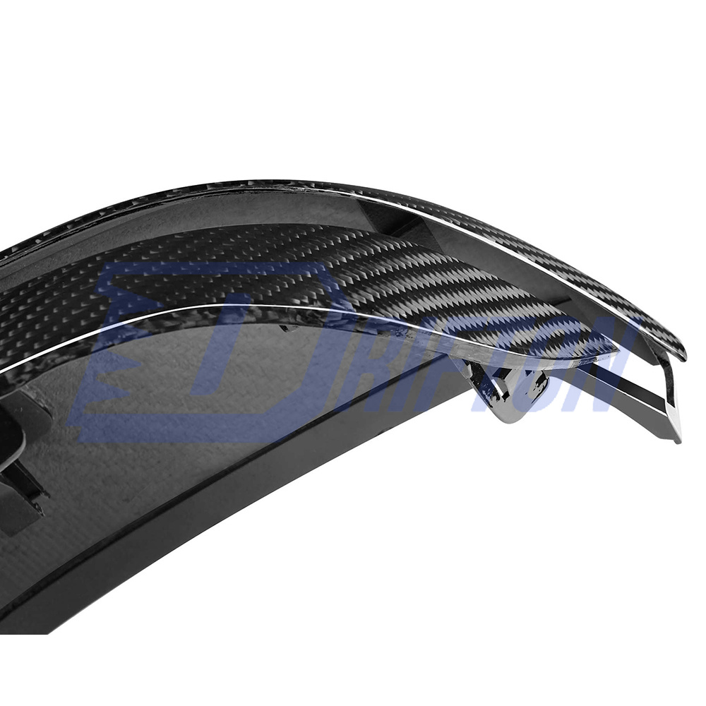 M4 Style Dry Carbon Fiber Replacement Mirror Cover For BMW 8 Series G14 G15 G16 2018-2022