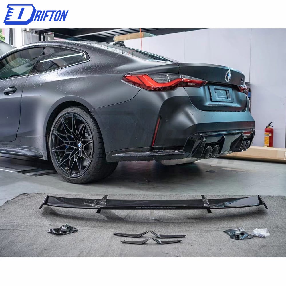 MP Style Dry Carbon Fiber GT Spoiler Rear Wing For BMW G80 M3 G82 M4 2020-2024