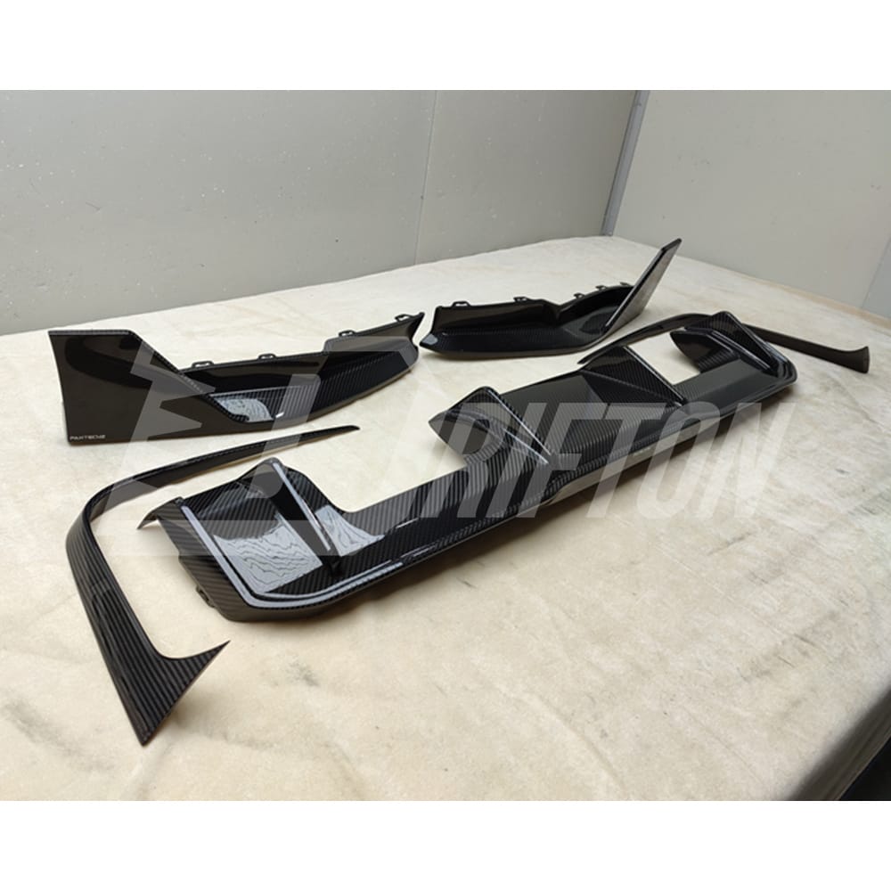 PT Style Dry Carbon Fiber Rear Diffuser For BMW G80 M3 G82 M4 2020-2024