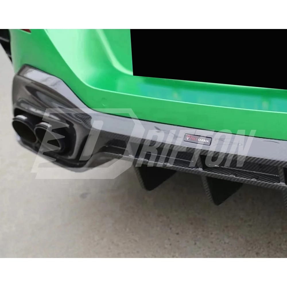 TAKD V2 Style Dry Carbon Fiber Side Skirt For BMW 8 Series G16 2018-2022