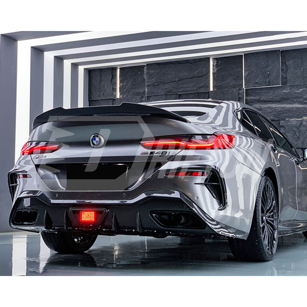 XB Style Dry Carbon Fiber Rear Canards For BMW 8 Series G14 G15 G16 2018-2022