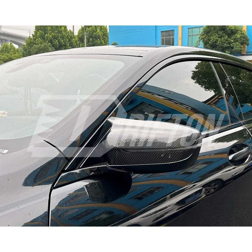 M5 Style Dry Carbon Fiber Replacement Mirror Cover For BMW 8 Series G14 G15 G16 LHD RHD 2018-2025