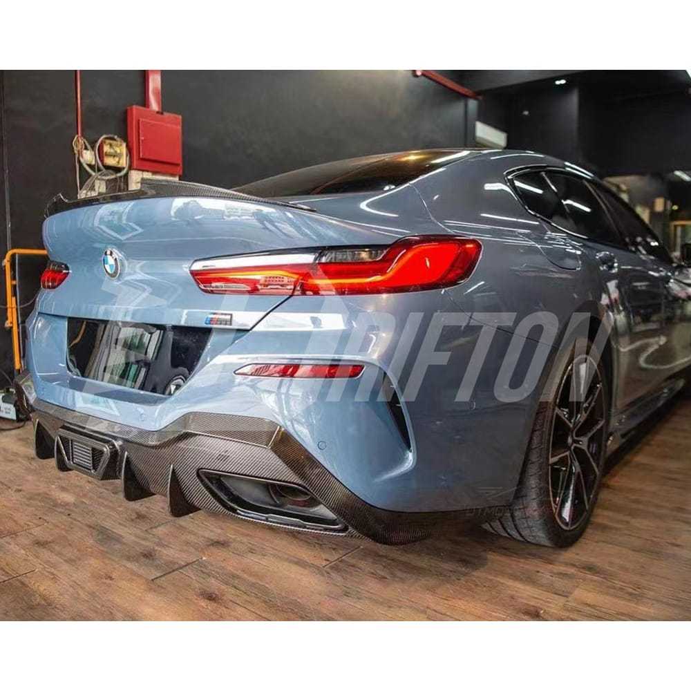 AC Style Carbon Fiber Rear Diffuser For BMW 8 Series G14 G15 G16 2018-2025