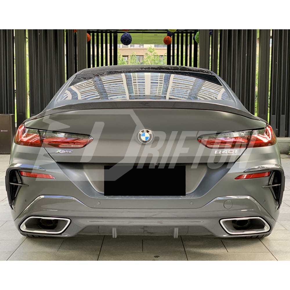 XB Style Dry Carbon Fiber Rear Canards For BMW 8 Series G14 G15 G16 2018-2025