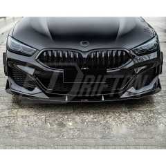 TAKD Style Dry Carbon Fiber Front Bumper Canards For BMW 8 Series G14 G15 G16 2018-2025