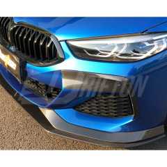Carbon Fiber Front Bumper Vent Cover Trims For BMW 8 Series G14 G15 2018-2025