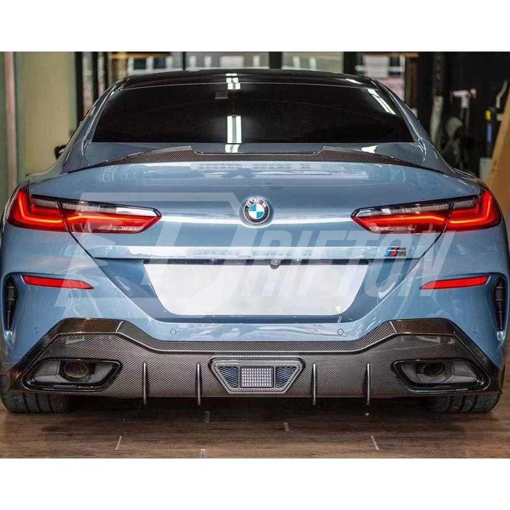 AC Style Carbon Fiber Rear Diffuser For BMW 8 Series G14 G15 G16 2018-2025