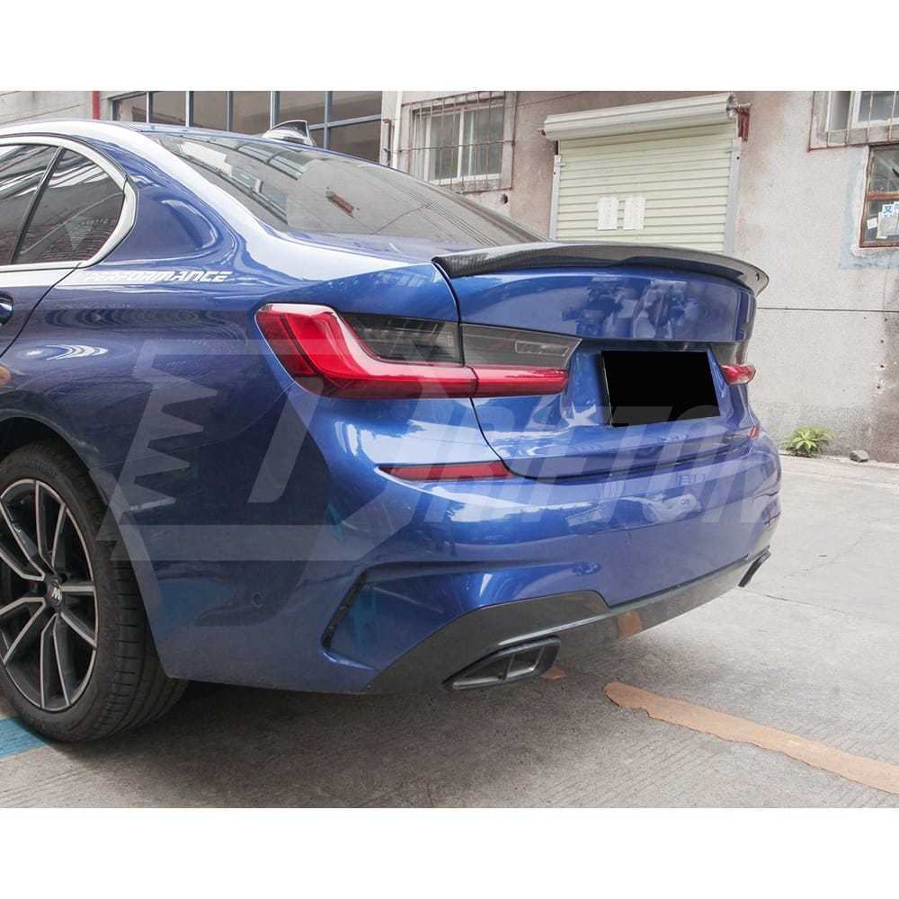 MP Style Dry Carbon Fiber Trunk Spoiler Rear Wing For BMW G80 M3 2020-2024