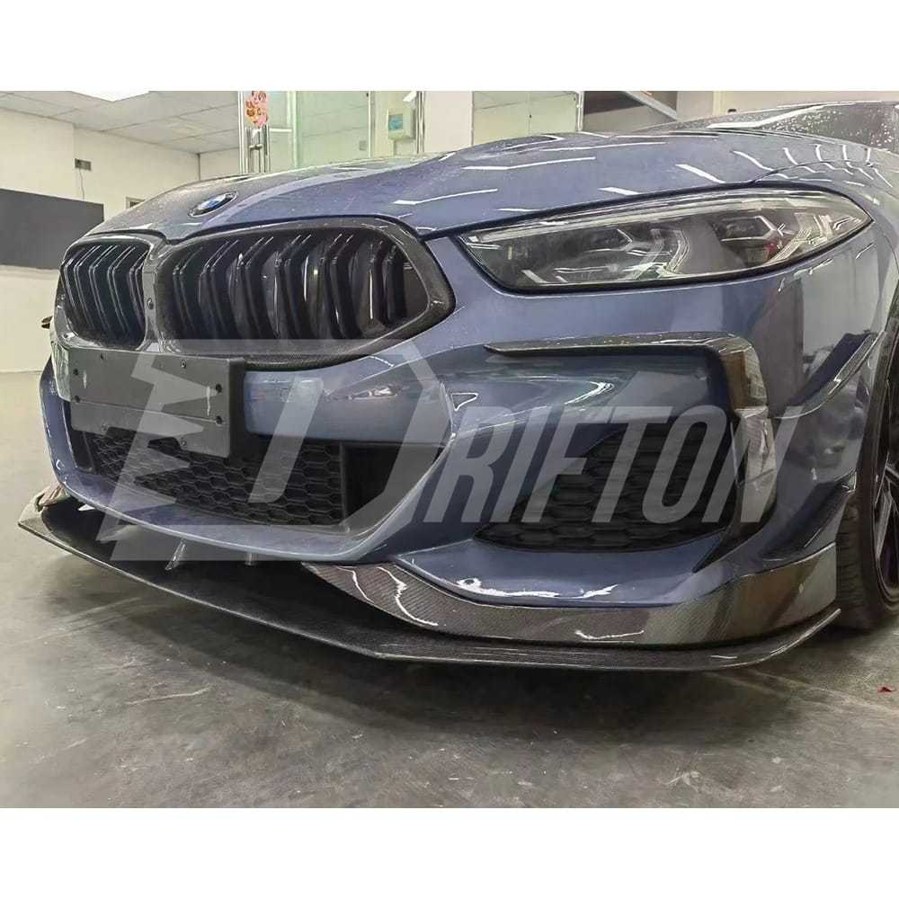 AC Style Carbon Fiber Front Lip For BMW 8 Series G14 G15 G16 2018-2025