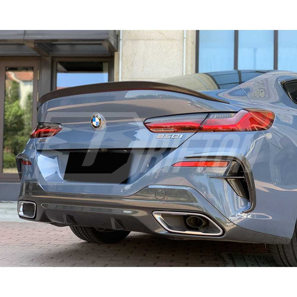 3D Style Dry Carbon Fiber Trunk Spoiler Rear Wing For BMW 8 Series G14 G15 G16 2018-2025