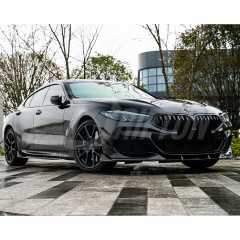 TAKD Style Dry Carbon Fiber Front Bumper Canards For BMW 8 Series G14 G15 G16 2018-2025