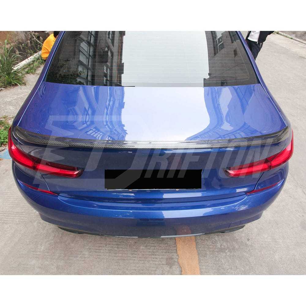 MP Style Dry Carbon Fiber Trunk Spoiler Rear Wing For BMW G80 M3 2020-2024