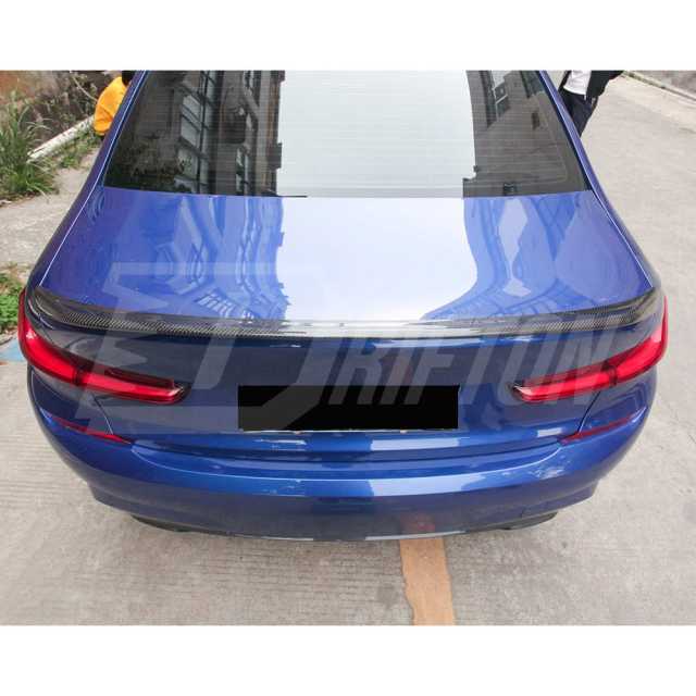 MP Style Dry Carbon Fiber Trunk Spoiler Rear Wing For BMW G80 M3 2020-2024