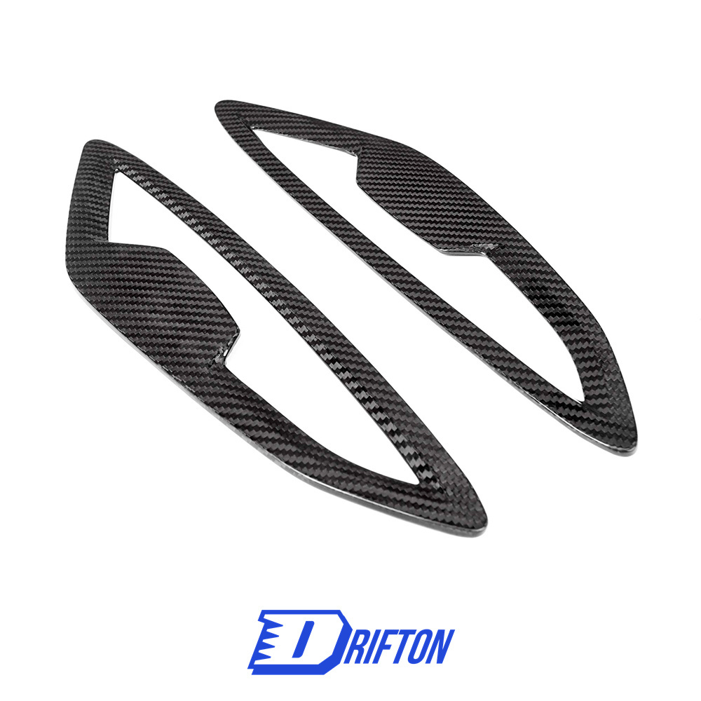Dry Carbon Fiber Fender Side Vents Trim Cover For BMW 8 Series G14 G15 G16 2018-2025