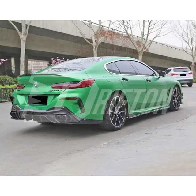 TAKD V2 Style Dry Carbon Fiber Side Skirt For BMW 8 Series G16 2018-2025