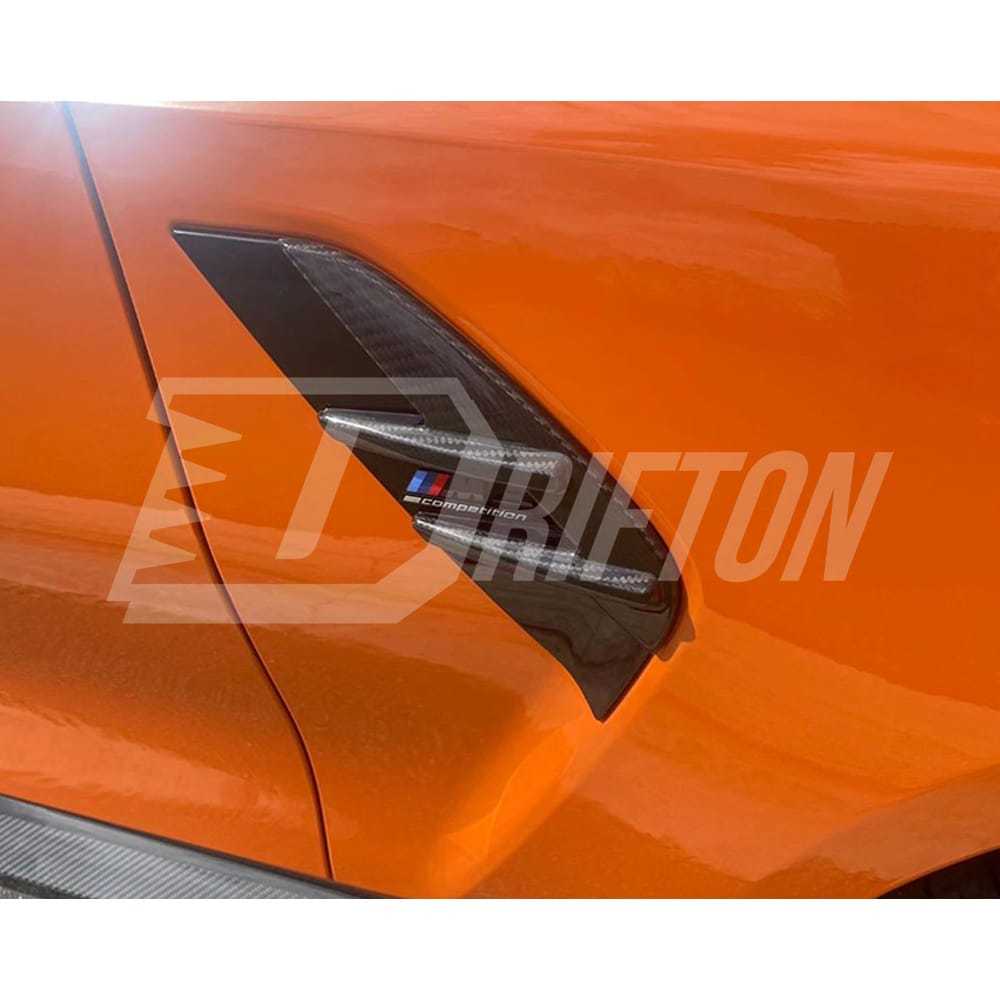 OEM Style Dry Carbon Fiber Fender Vent Trim For BMW G82 M4 G83 2020-2024