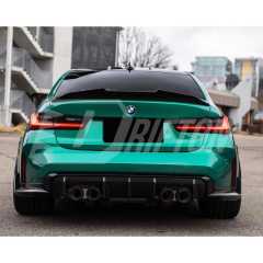 PSM Style Dry Carbon Fiber Trunk Spoiler Rear Wing For BMW G80 M3 G82 M4 2020-2024
