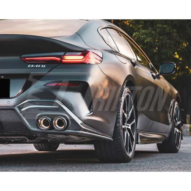 TAKD Style Dry Carbon Fiber Side Skirt For BMW 8 Series G16 2018-2025