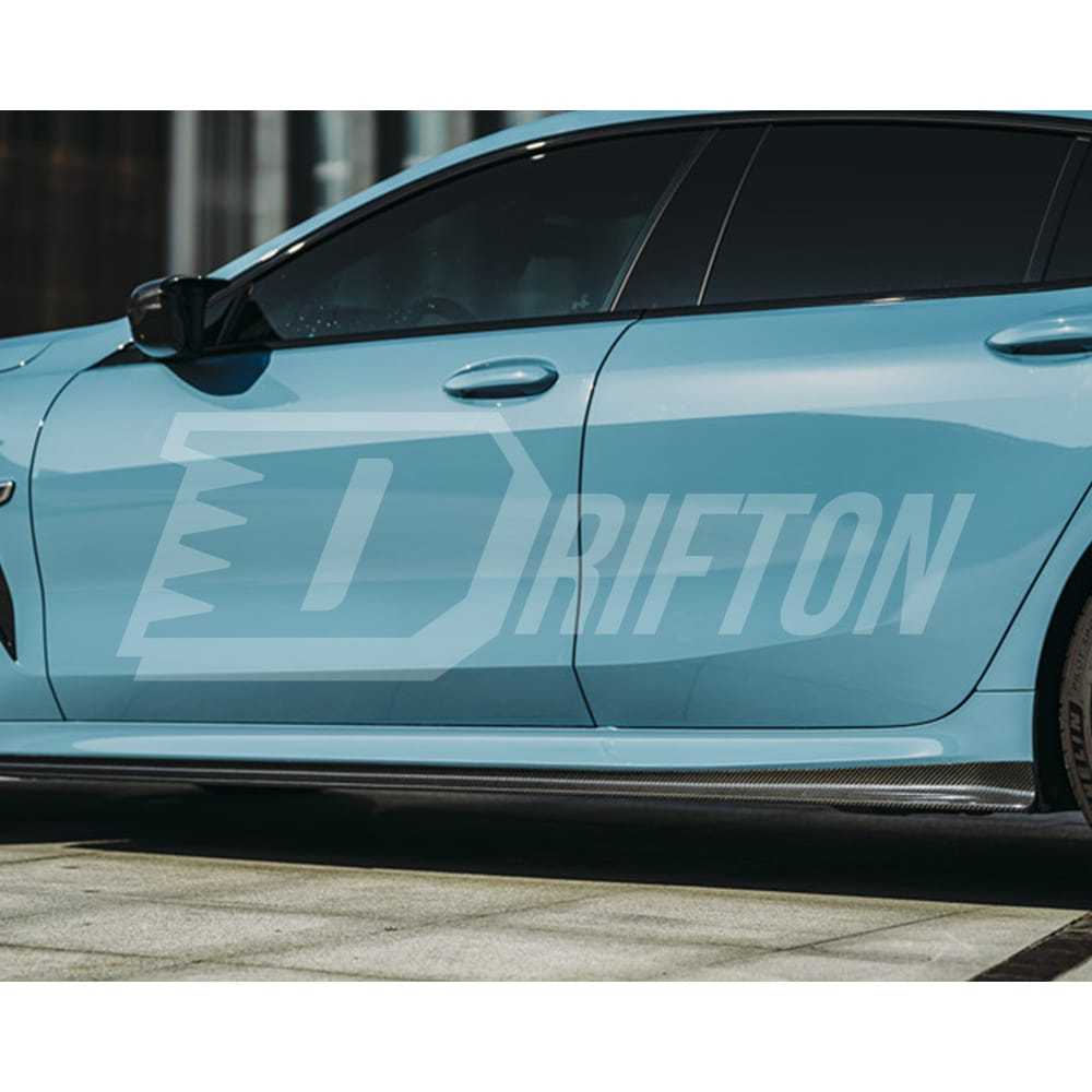 3D Style Dry Carbon Fiber Side Skirt For BMW 8 Series G16 2018-2025